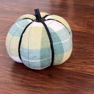 Brushed Plaid Knit Pumpkin